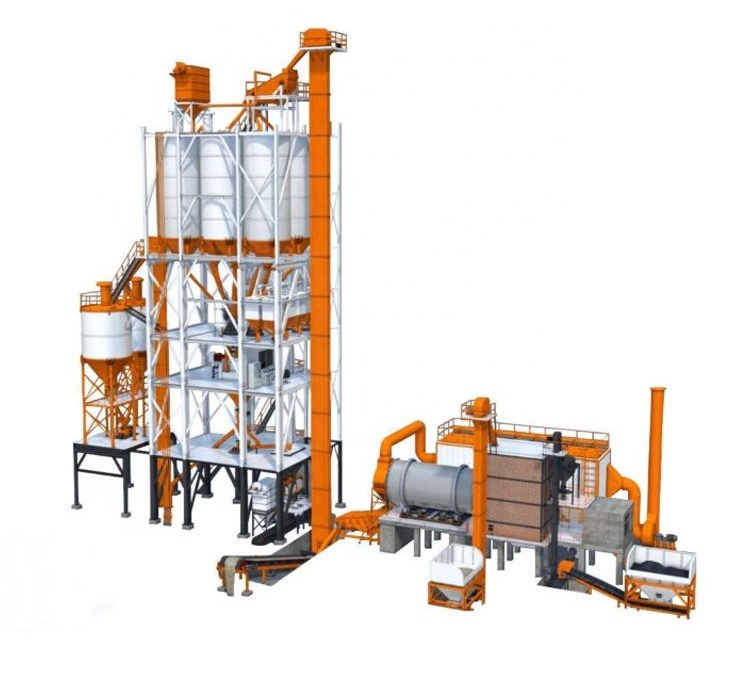 mixing plant with dryer