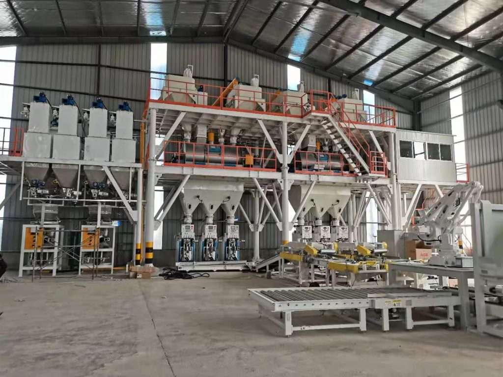 Tile adhesive production line