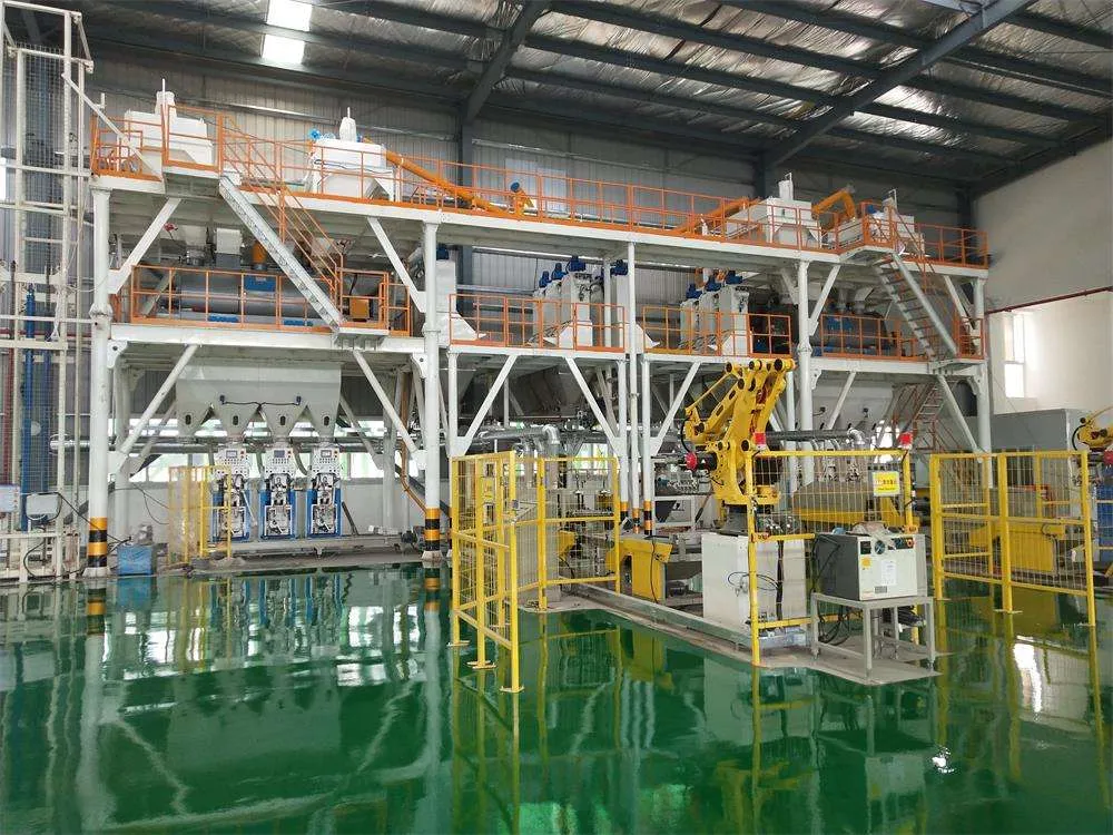 Gypsum mortar production line