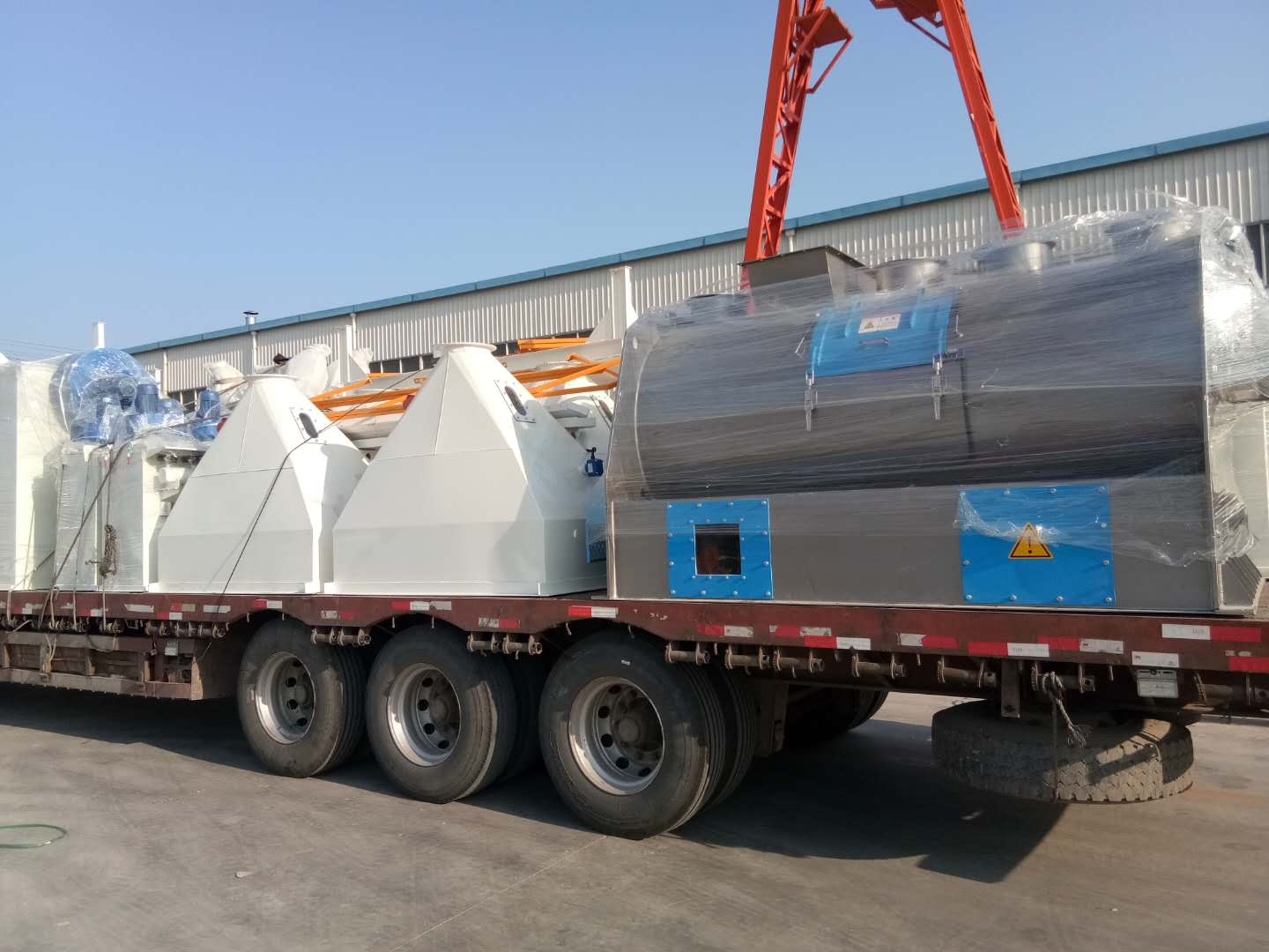 shipping mixers to site